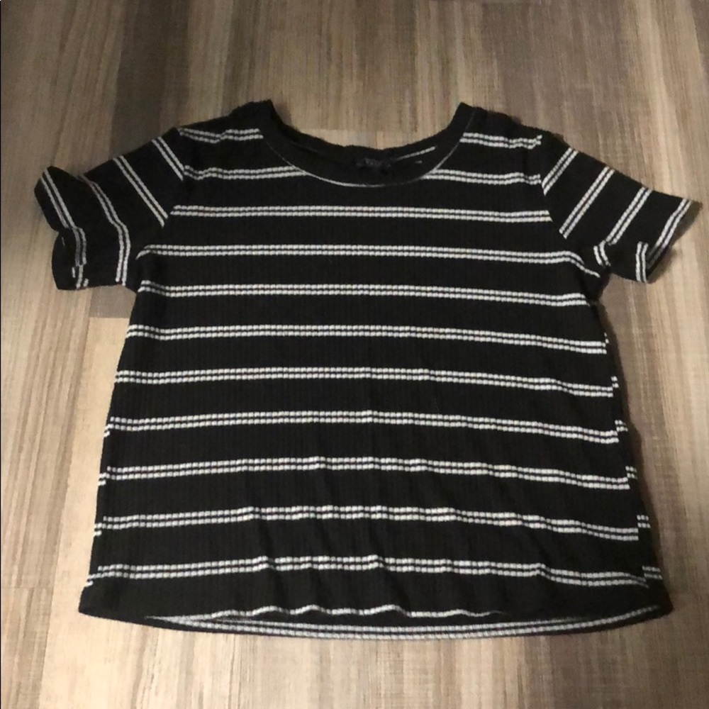Black striped shirt